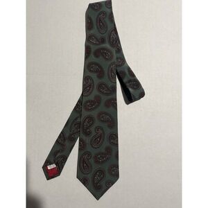 Woodward's Classic Men's Necktie, Green Patterned, 3", 100% Silk #811